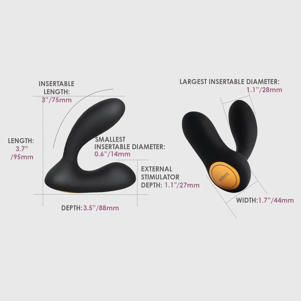 Vick Neo Interactive Prostate and Perineum Massager - Black - Anal Probe