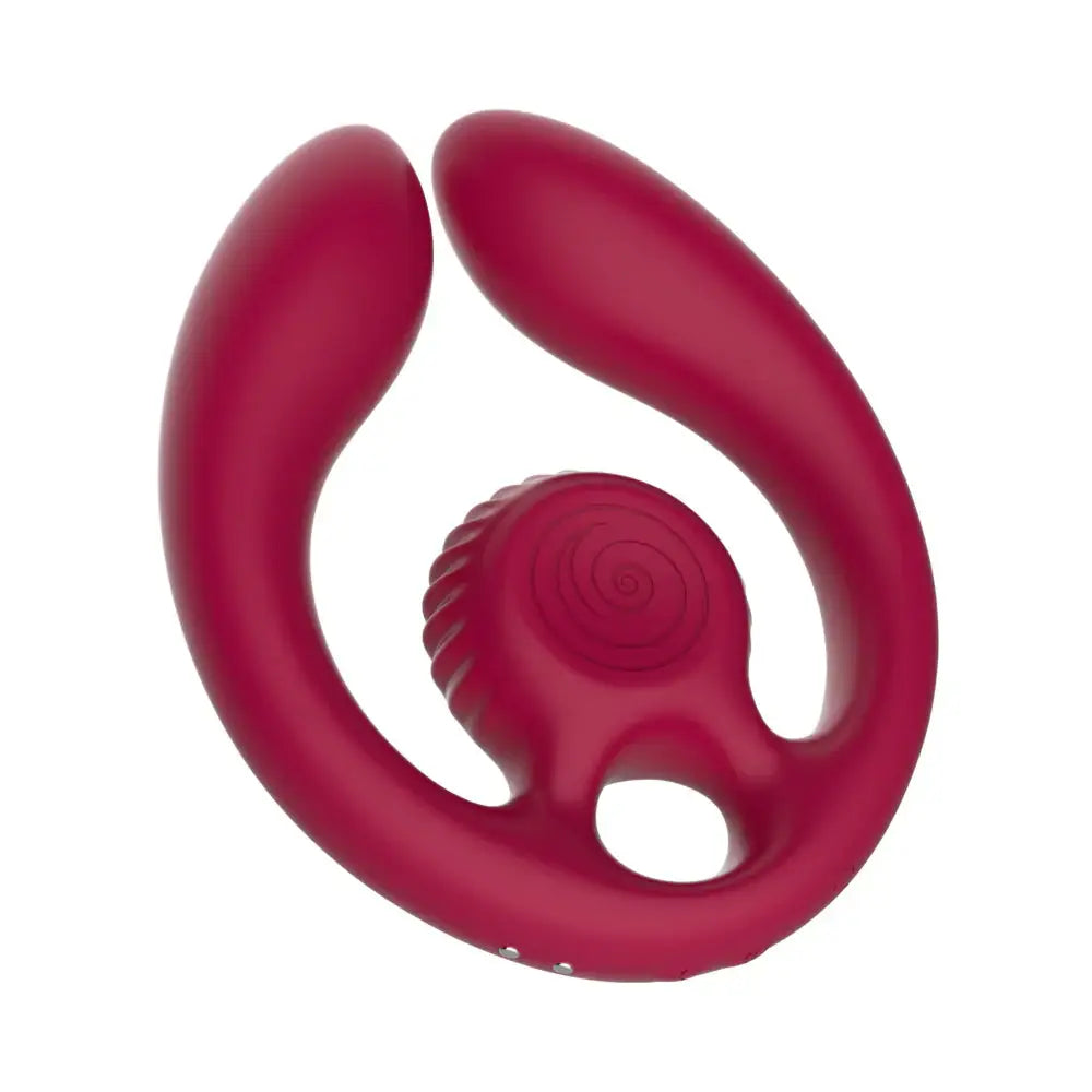 Burgundy GIZI Duo Remote Couples Stimulator