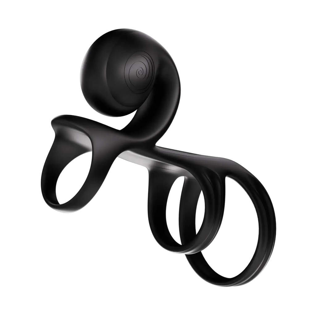 SVibe Snail JOVI Arc Couples Ring Black