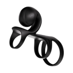 SVibe Snail JOVI Arc Couples Ring Black