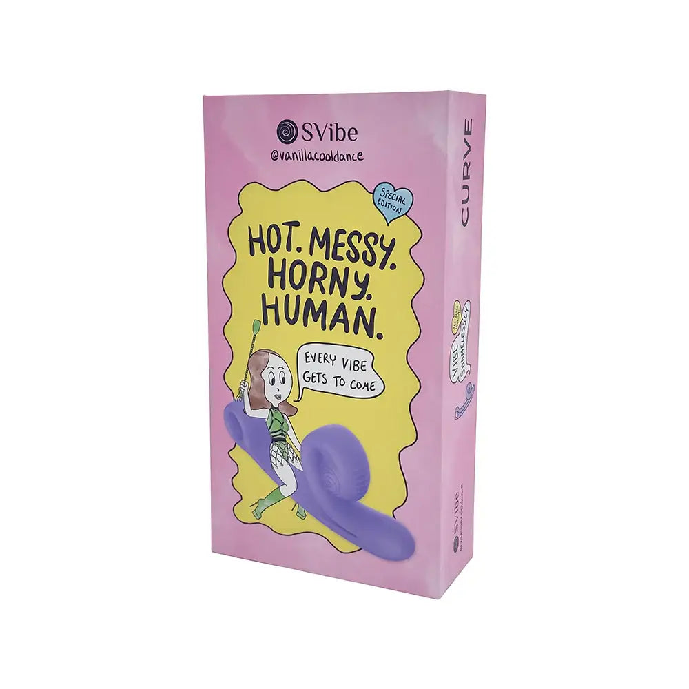 SVibe @vanillacooldance Special Edition Snail Curve Dual Stimulator Periwinkle