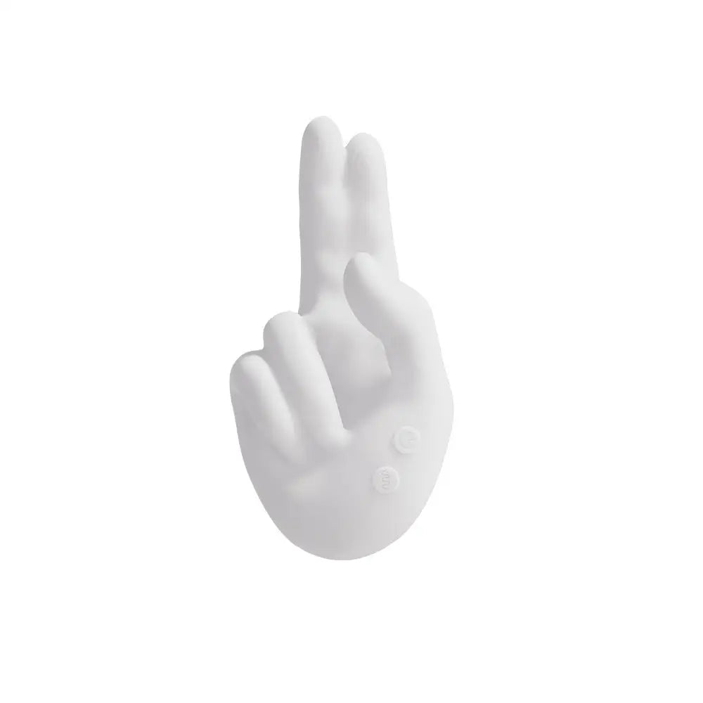 Sweet Dreams 2 Fingers Come Hither Finger & Vibrating Thumb White