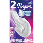 Sweet Dreams 2 Fingers Come Hither Finger & Vibrating Thumb White