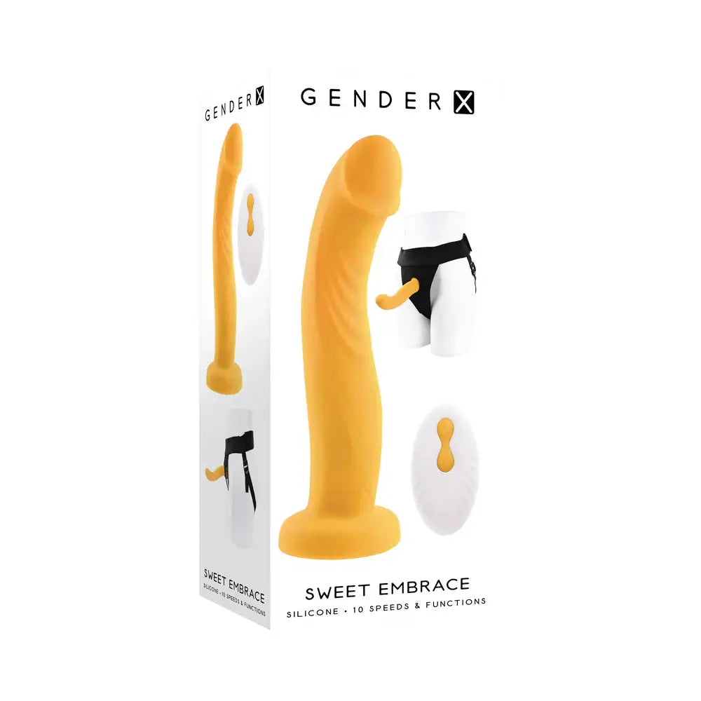 Gender X Sweet Embrace Remote Vibrating Strap - on Dildo - Rolik®
