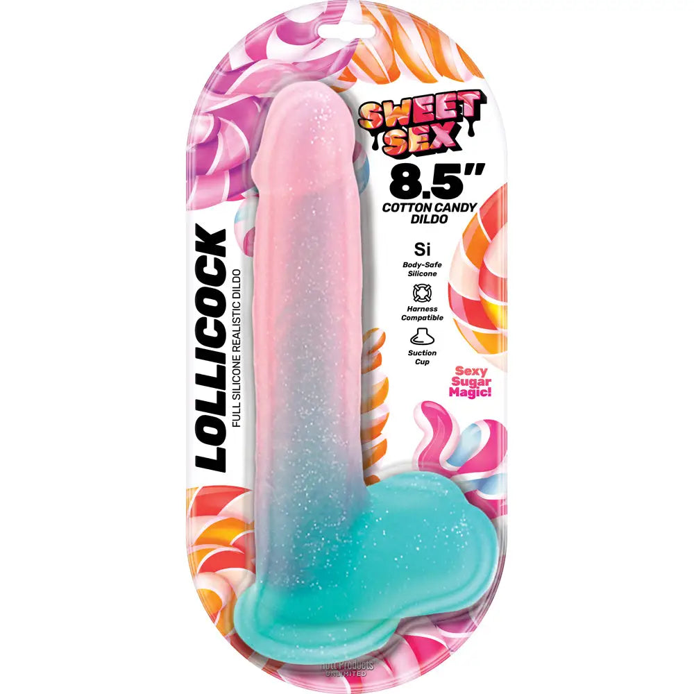 Hott Products Sweet Sex 8.5" Cotton Candy Dildo