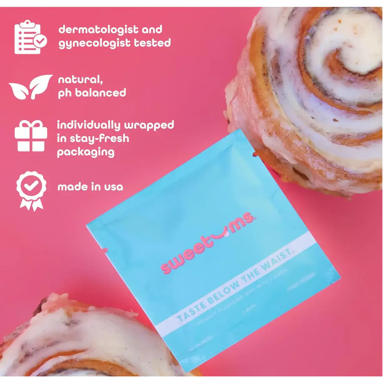 Sweetums® Flavored Intimate Wipes 10 - Pack