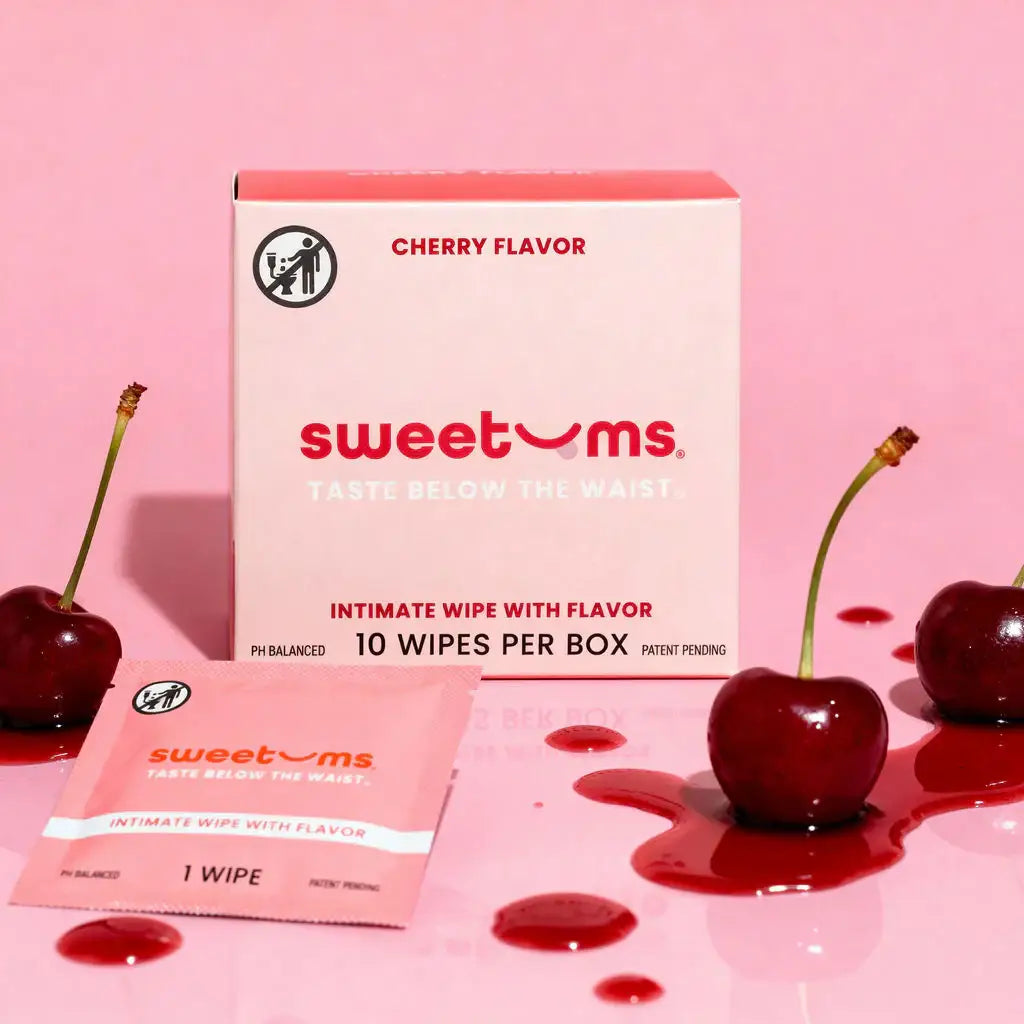Sweetums® Flavored Intimate Wipes 10 - Pack Cherry