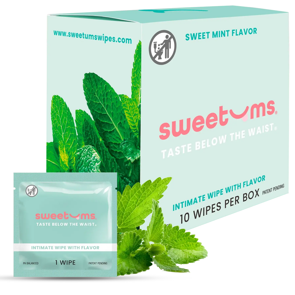 Sweetums® Flavored Intimate Wipes 10 - Pack Sweet Mint