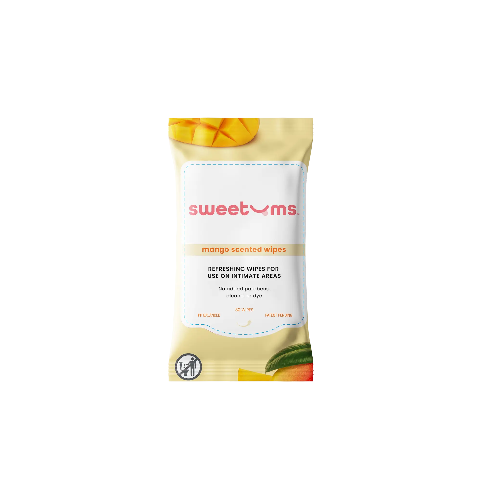 Sweetums® Mango Scented Daily Intimate Wipes (30 ct)