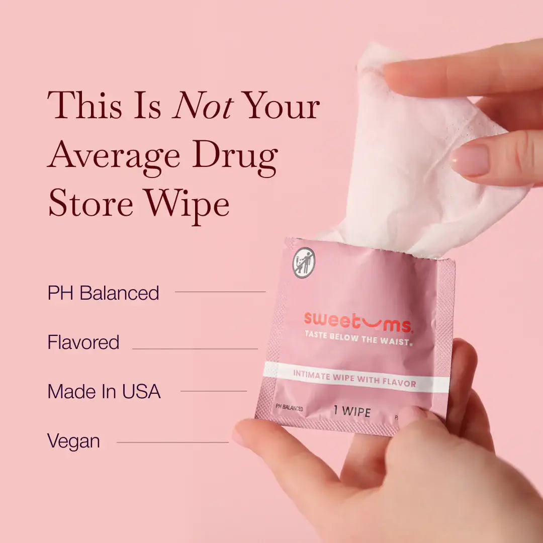 Sweetums® Flavored Intimate Wipes 10 - Pack