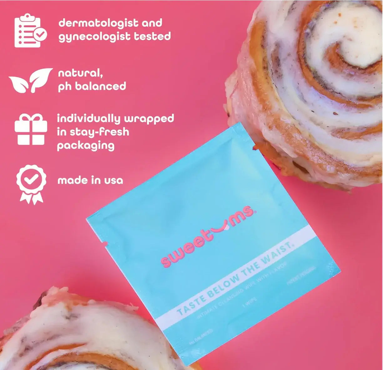 Sweetums® Flavored Intimate Wipes 10 - Pack