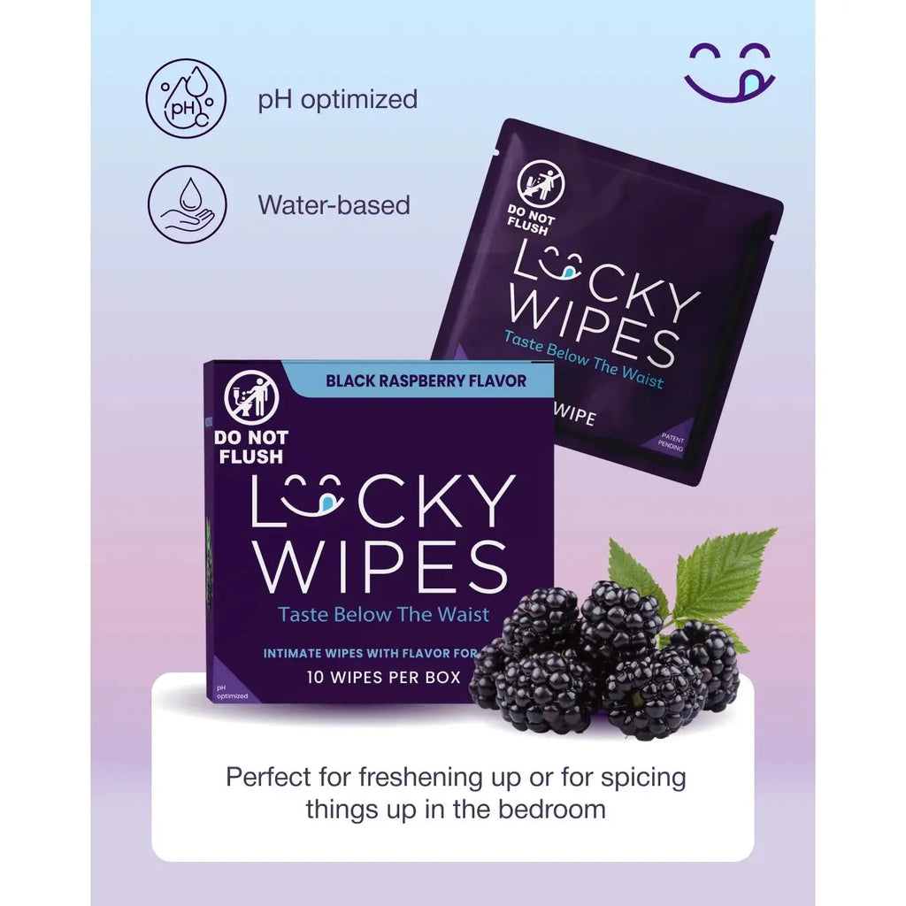Sweetums® Sweetums Lucky Wipes Flavored Intimate for Men 10-Pack - 4 Flavor Options