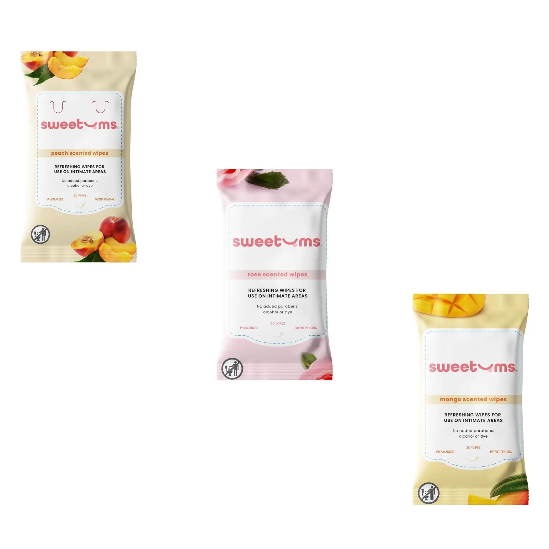 Sweetums® Sweetums Scented Daily Intimate Wipes (30 ct) - 3 Scent Options