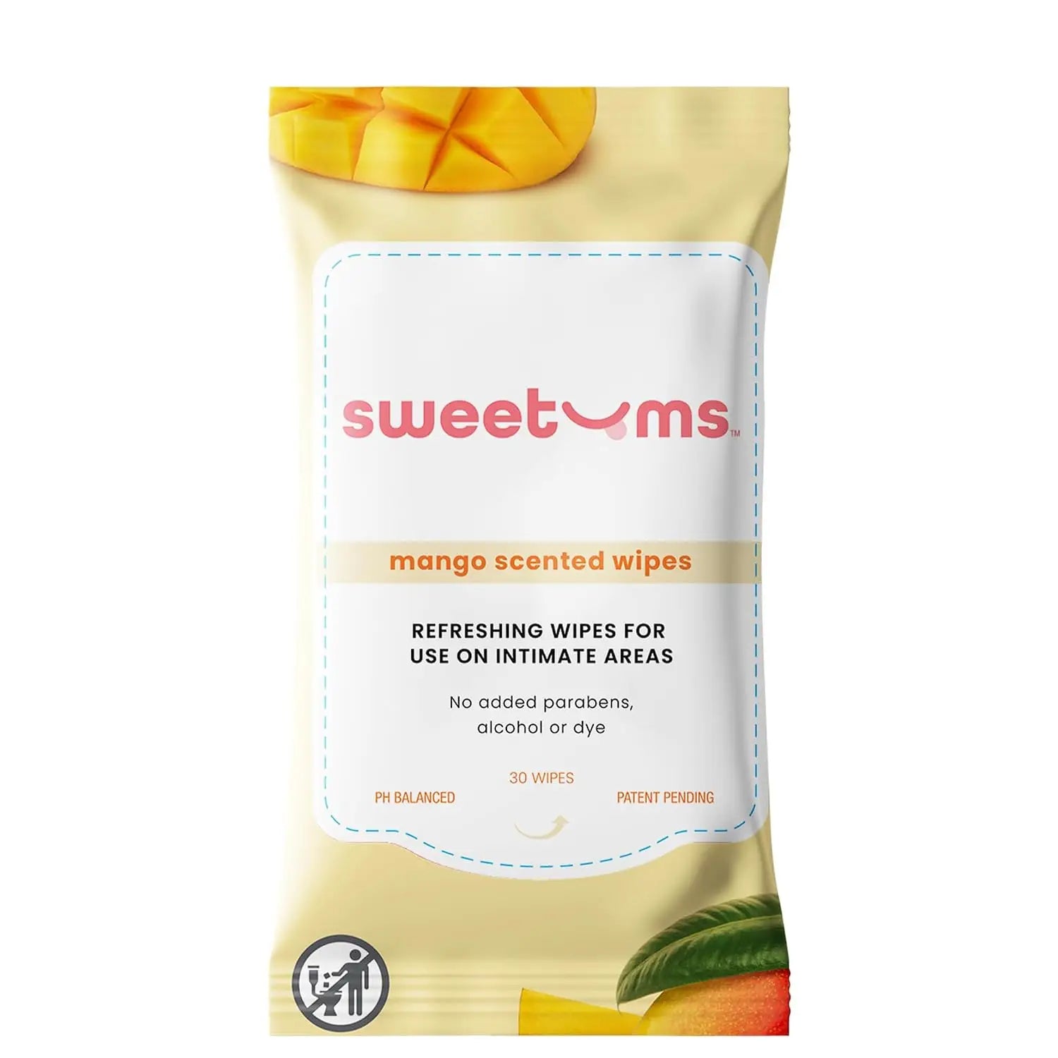 Sweetums® Sweetums Scented Daily Intimate Wipes (30 ct) - 3 Scent Options Mango