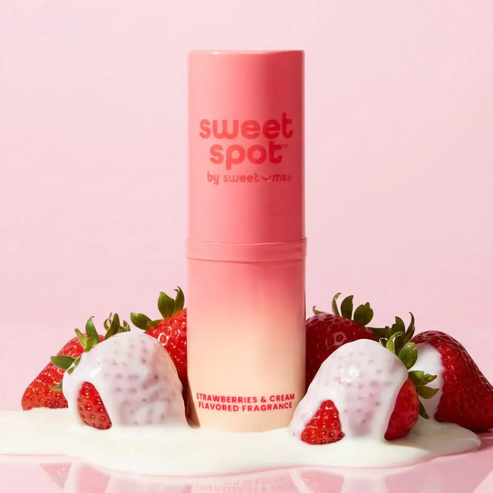 Sweetums® Sweetums Sweet Spot Flavored Fragrance Stick, Roll-On Perfume in 5 Scents Strawberries & Cream