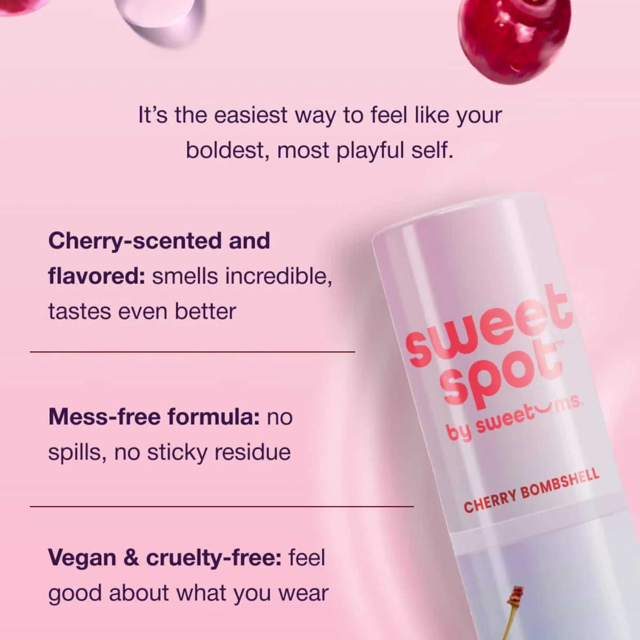Sweetums Wipes Sweetums® Cherry Bombshell Sweet Spot Flavored Fragrance Stick