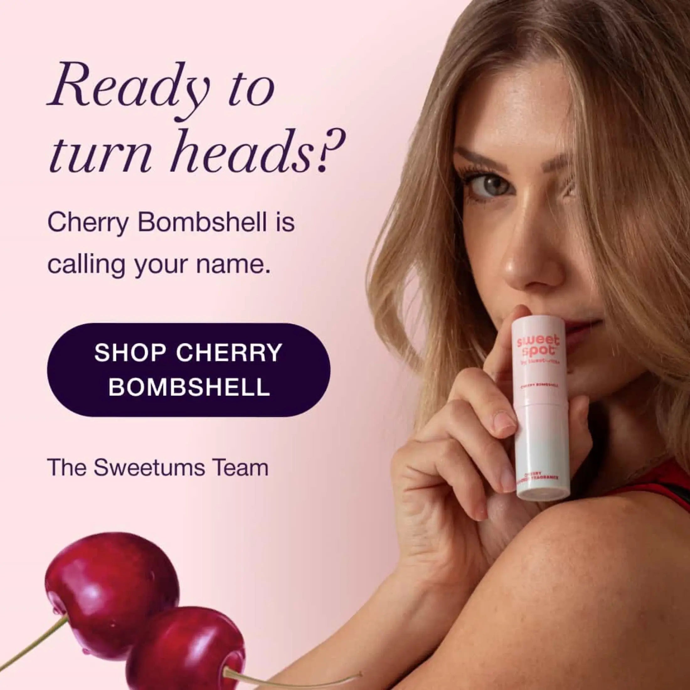 Sweetums Wipes Sweetums® Cherry Bombshell Sweet Spot Flavored Fragrance Stick