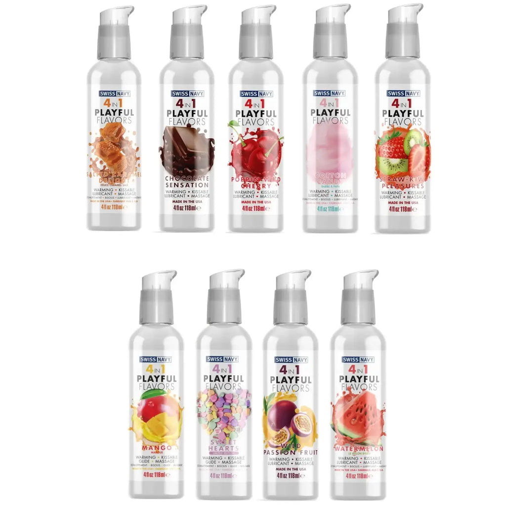Swiss Navy® 4 in 1 Playful Flavors Warming Water Based Lubricant