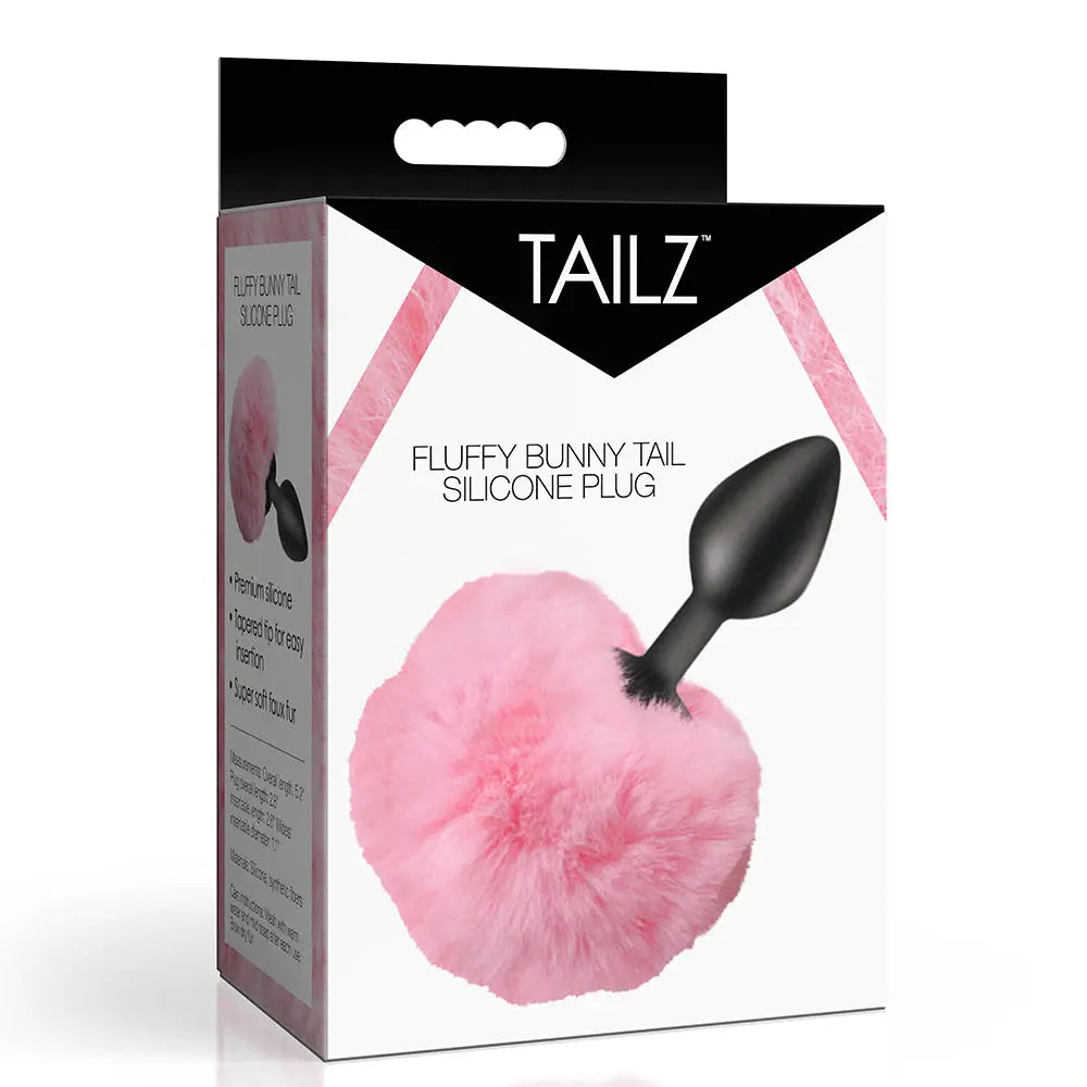Tailz Fluffy Bunny Tail Silicone Plug