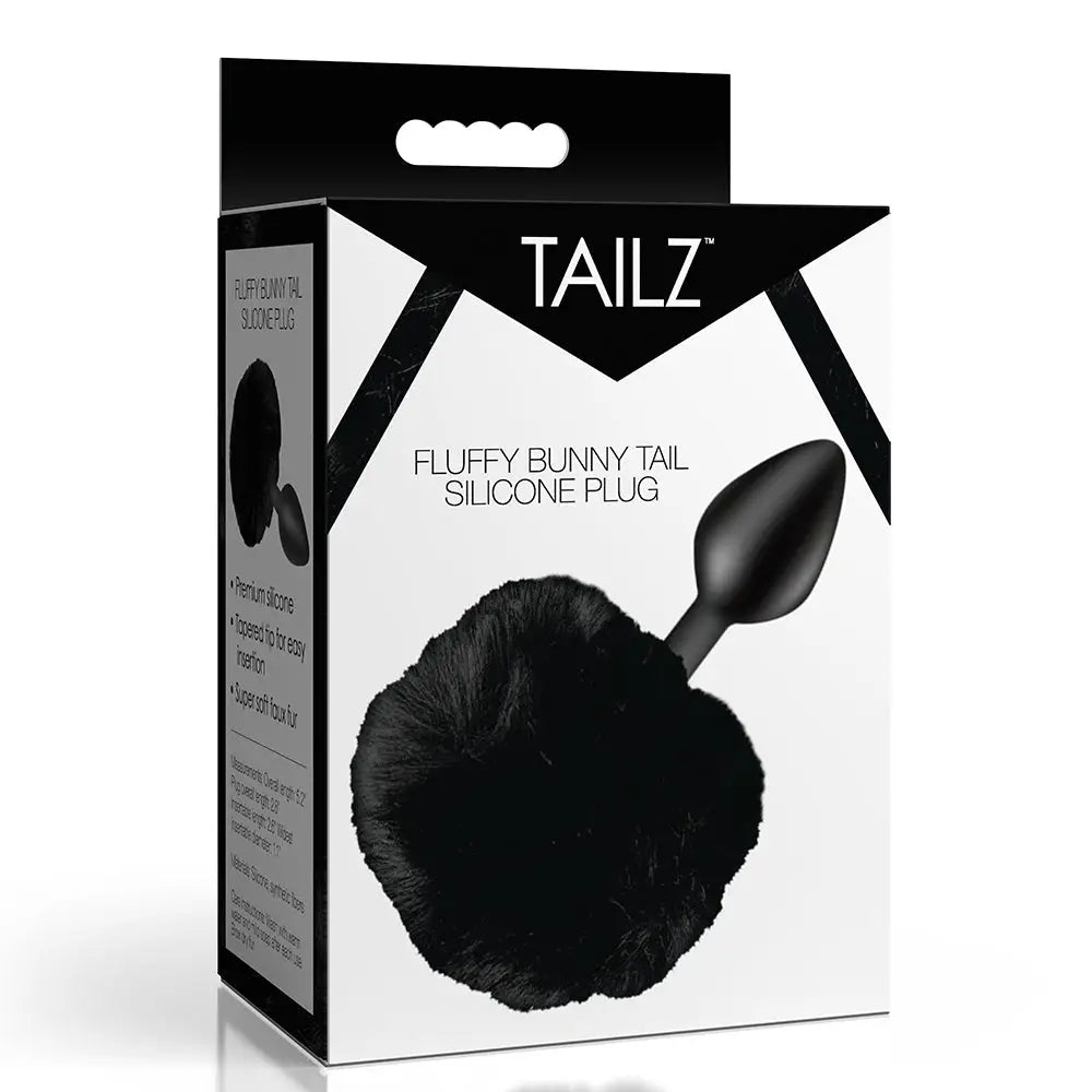 Tailz Fluffy Bunny Tail Silicone Plug