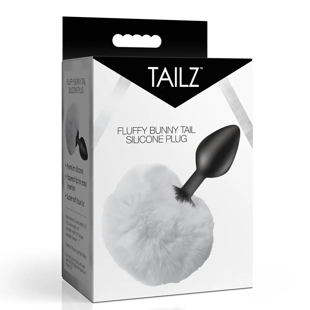Tailz Fluffy Bunny Tail Silicone Plug
