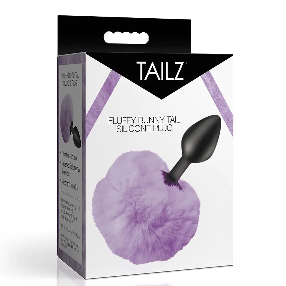 Tailz Fluffy Bunny Tail Silicone Plug