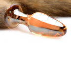 Tailz® Fox Tail Anal Plug - Brown - Butt