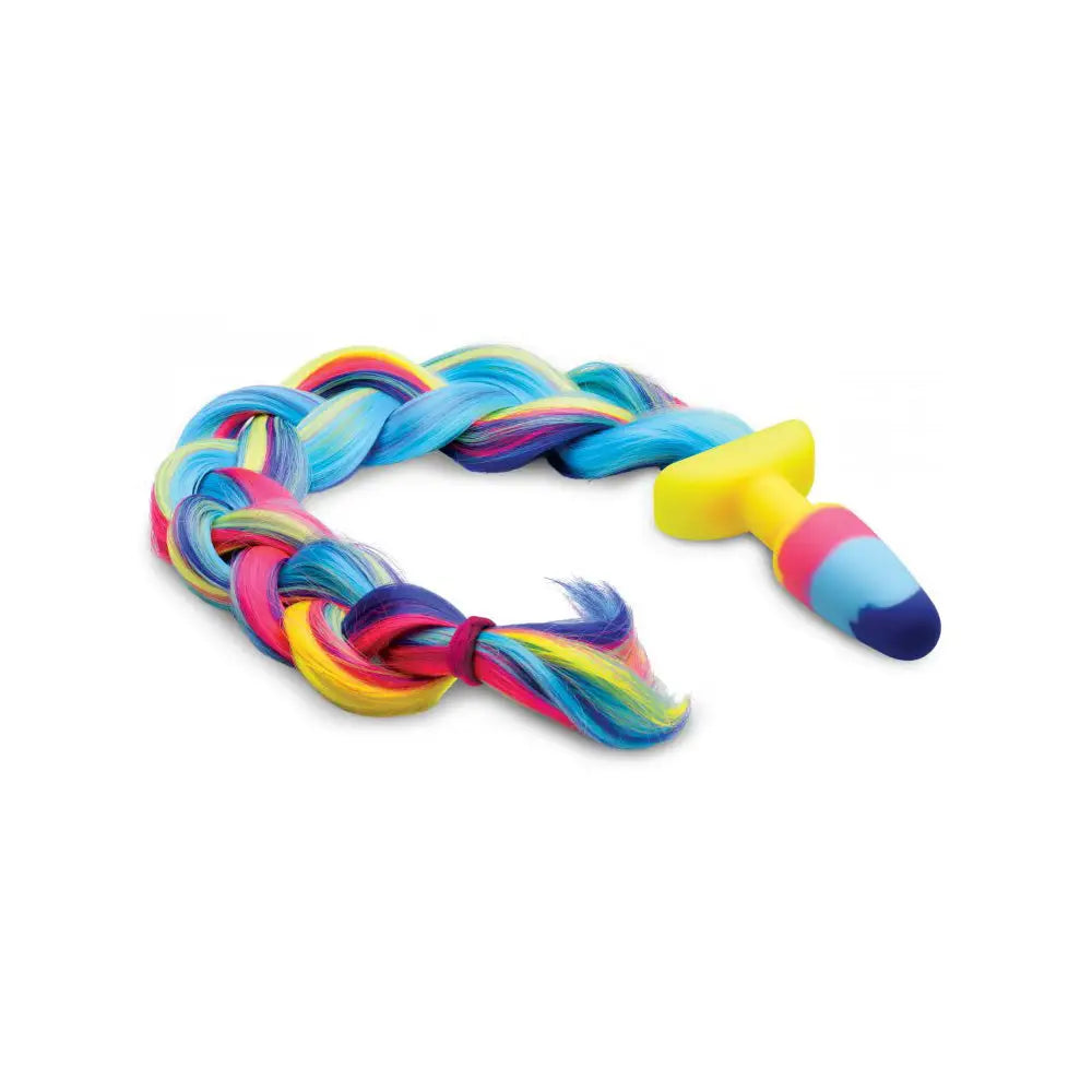 Tailz® Rainbow Unicorn Tail Anal Plug - Butt