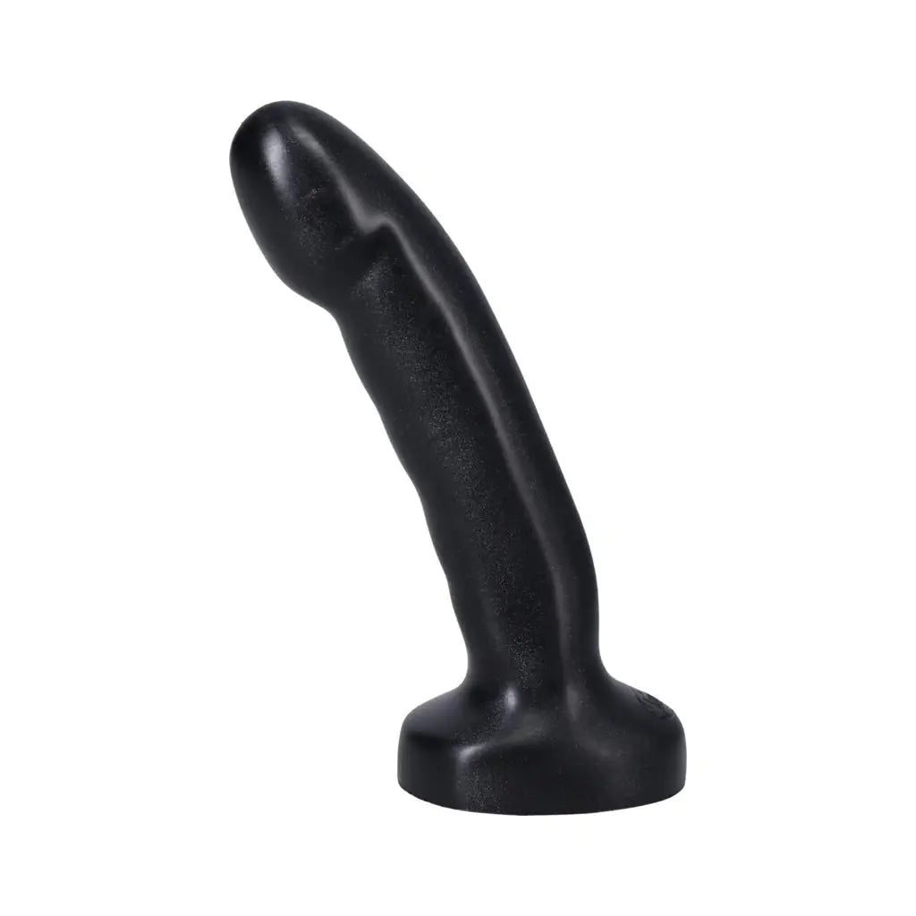 Tantus® Tantus Acute Silicone Dildo | Angled G-Spot & P-Spot | Harness Compatible Black