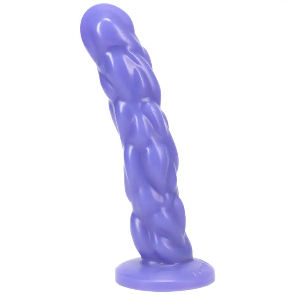 Paisley Silicone Dildo - Purple