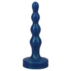 Tantus® Tantus Ripple Small Anal Beads Plug | Beginner Butt | Platinum Silicone Blue