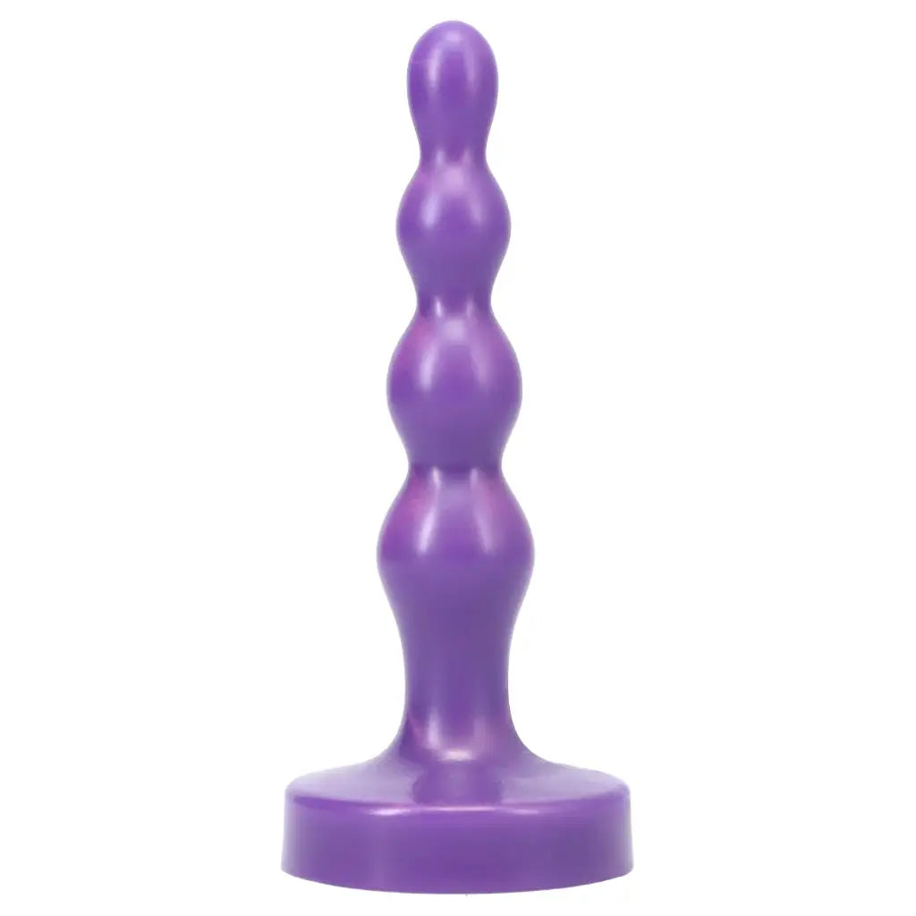 Tantus® Tantus Ripple Small Anal Beads Plug | Beginner Butt | Platinum Silicone Purple