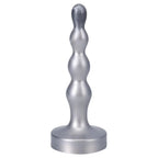 Tantus® Tantus Ripple Small Anal Beads Plug | Beginner Butt | Platinum Silicone Silver