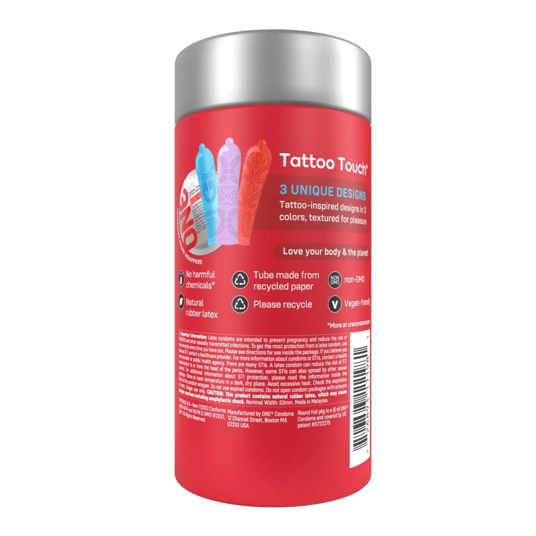 12-Pack Tattoo Touch® Textured Condoms