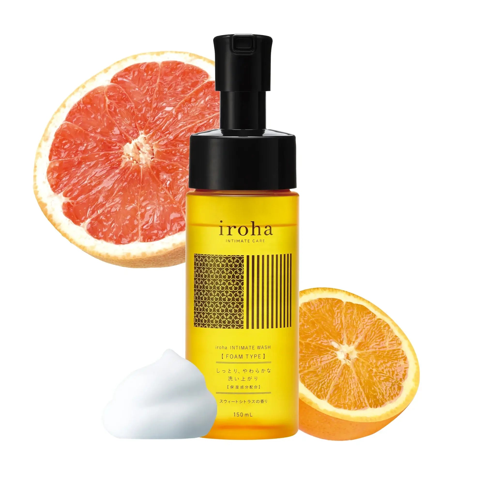 Tenga® iroha Foaming Intimate Wash – pH-Balanced Feminine Cleanser Sweet Citrus