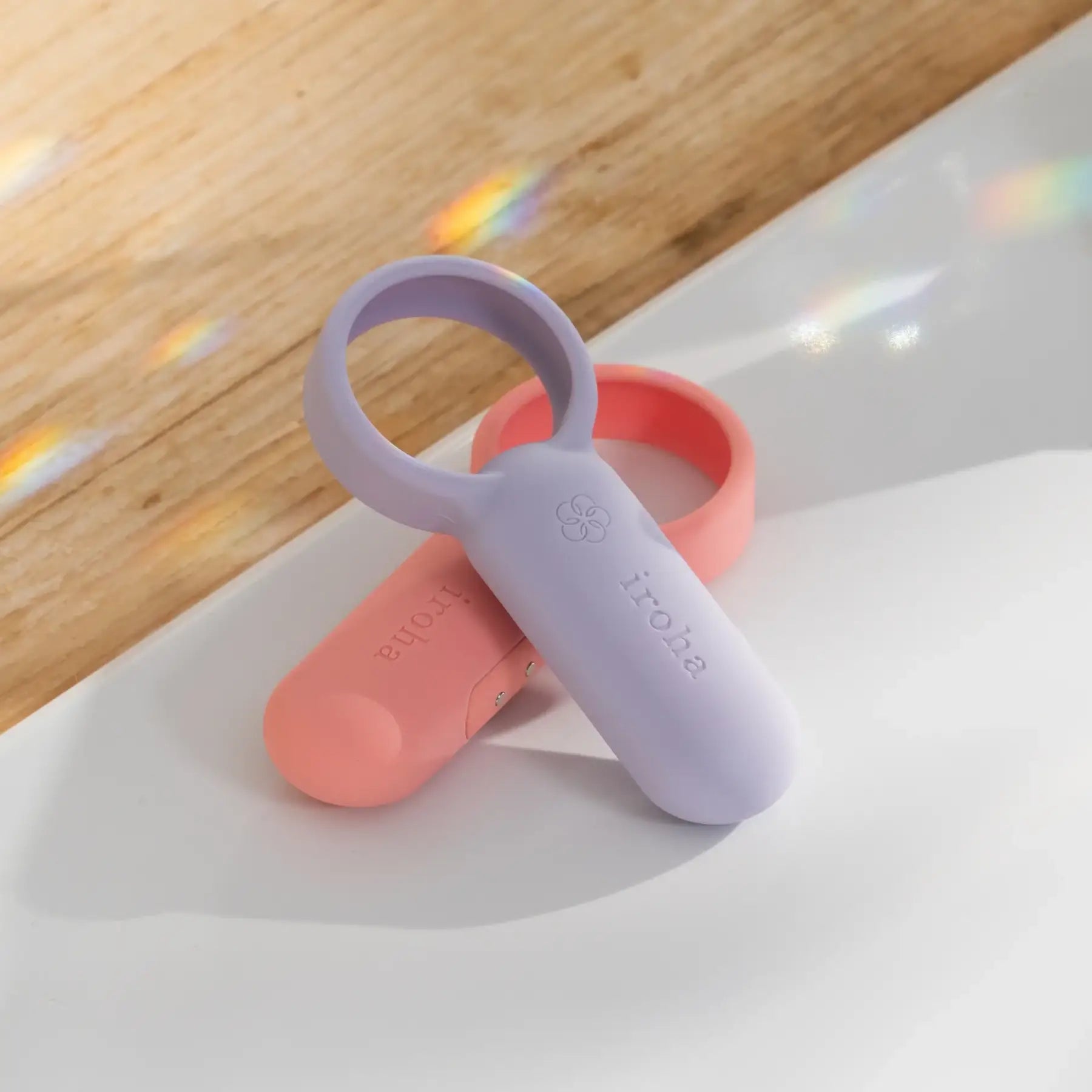 Tenga® iroha paiRING Vibrating C-Ring | Couples Vibrator with Charging Case