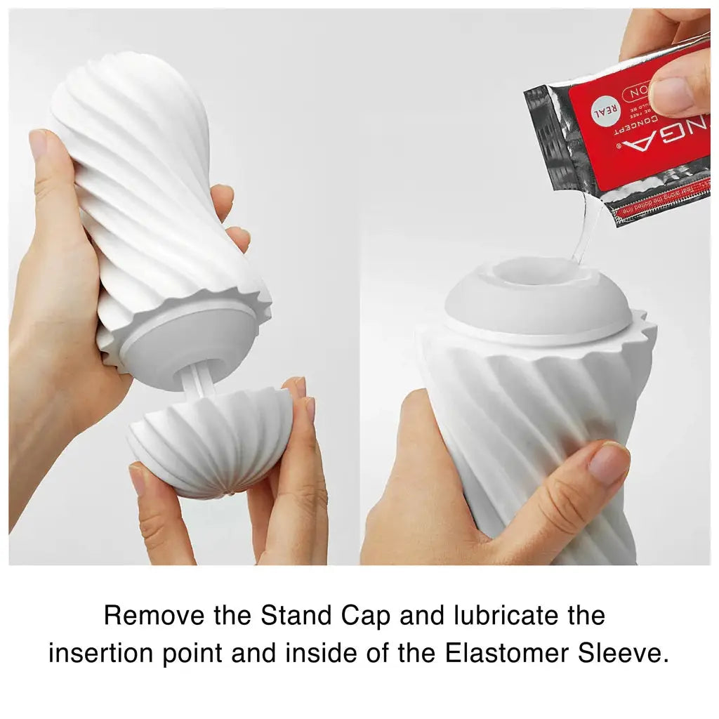 Tenga® Tenga Flex – Spiral Spin & Twist Reusable Masturbator 4-Chamber Texture