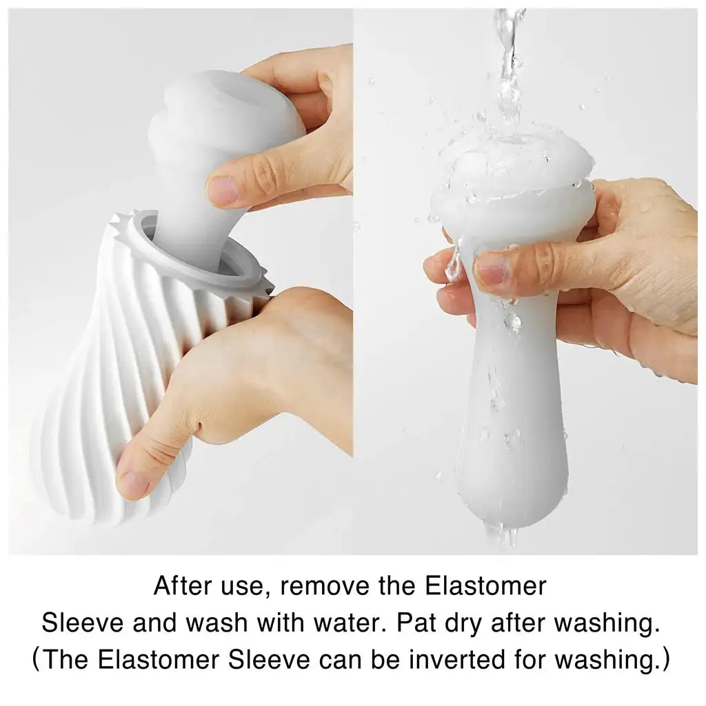 Tenga® Tenga Flex – Spiral Spin & Twist Reusable Masturbator 4-Chamber Texture