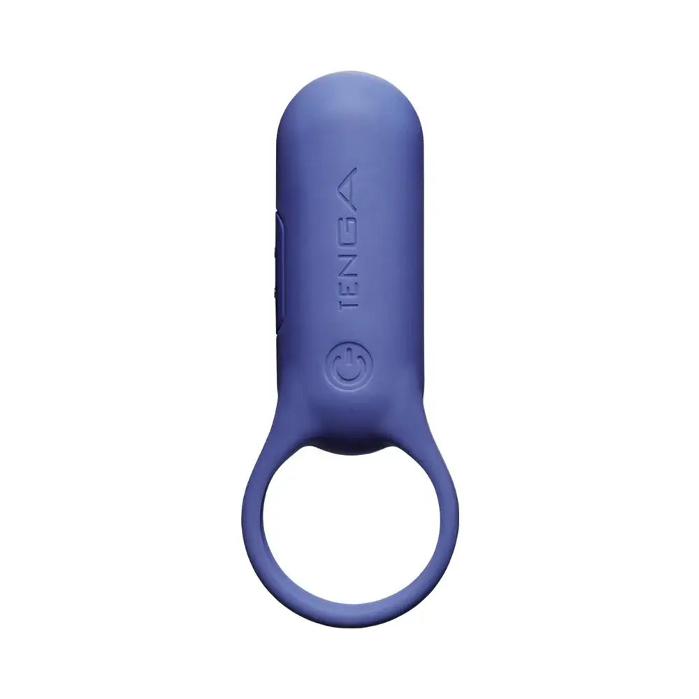 Tenga® TENGA paiRING+ Vibrating C-Ring | Couples Vibrator with Charging Case Indigo