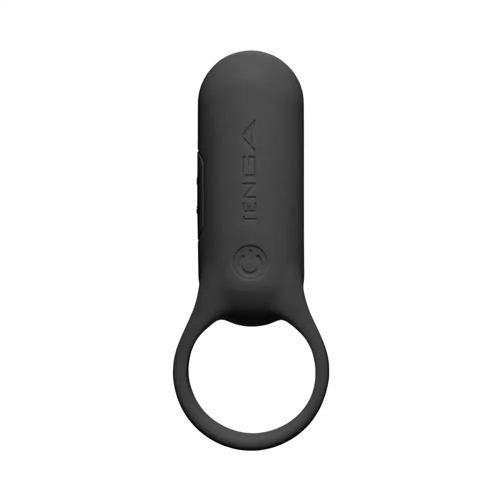 Tenga® TENGA paiRING+ Vibrating C-Ring | Couples Vibrator with Charging Case Black