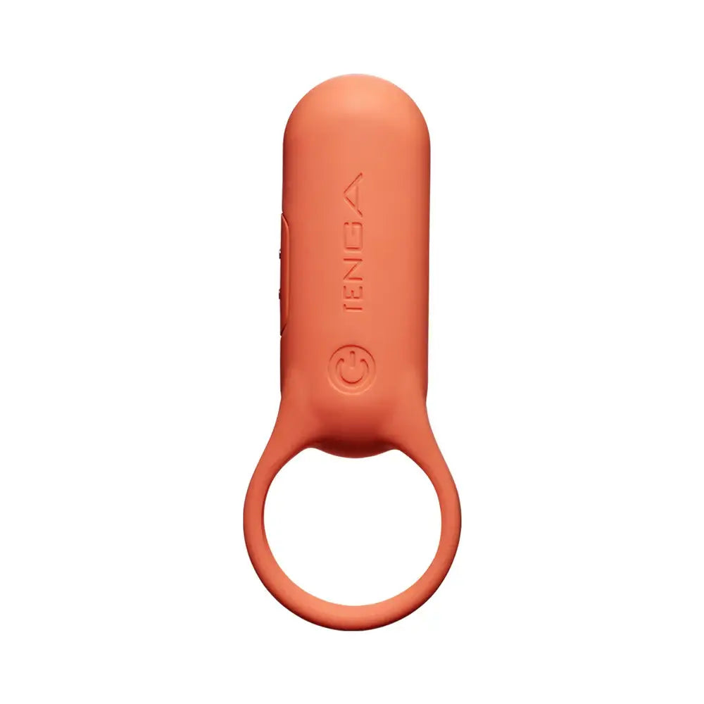 Tenga® TENGA paiRING+ Vibrating C-Ring | Couples Vibrator with Charging Case Orange