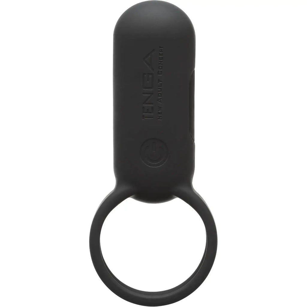Tenga® Tenga SVR Smart Vibrating C-Ring – 7-Mode Stretchy Silicone Couples Ring Black