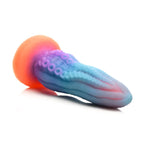 Tenta - C*ck Glow in the Dark Silicone Dildo - Rainbow