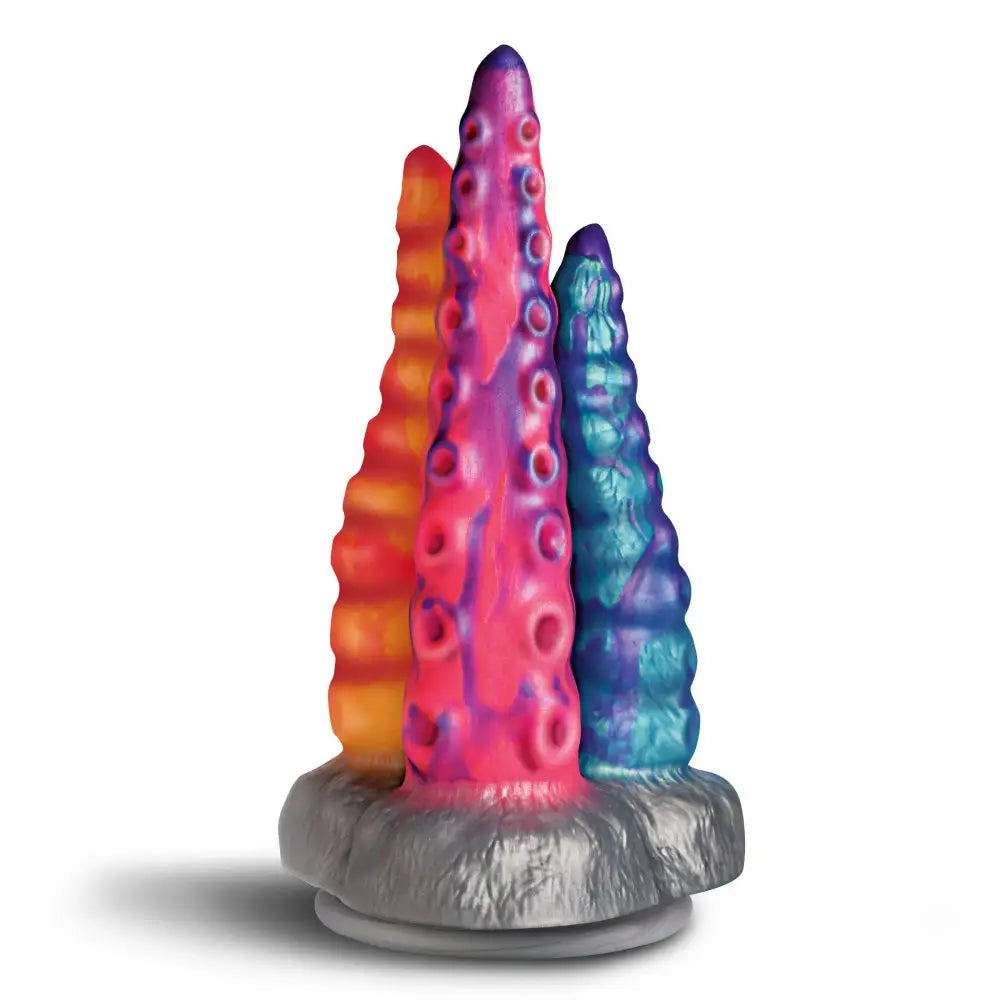 Tenta Trio Silicone Dildo Multicolor
