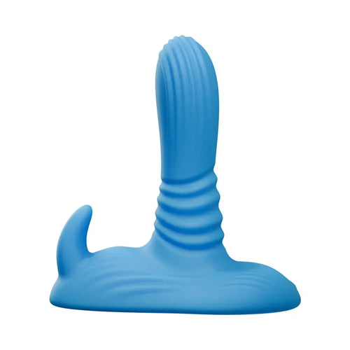 Tentra Belo Horned Beast Thrusting Grinder | Dual-Motor Vibrator Blue