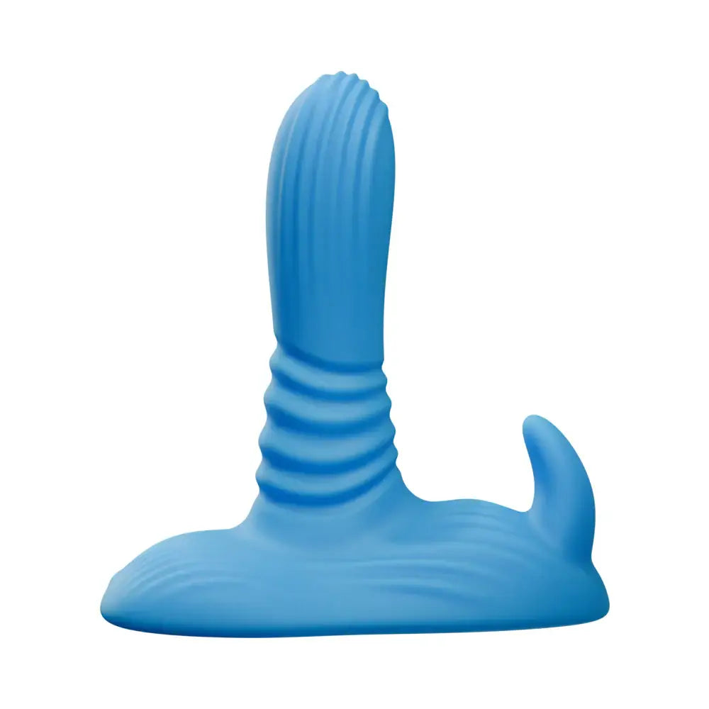 Tentra Belo Horned Beast Thrusting Grinder | Dual-Motor Vibrator Blue