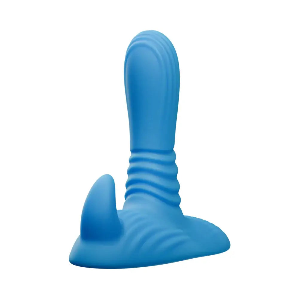 Tentra Belo Horned Beast Thrusting Grinder | Dual-Motor Vibrator Blue