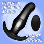Thump It® 7x Curved Silicone Butt Plug - Black