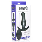 Thump It® 7x Curved Silicone Butt Plug - Black