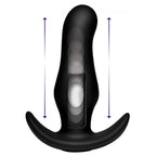 Thump It® 7x Curved Silicone Butt Plug - Black